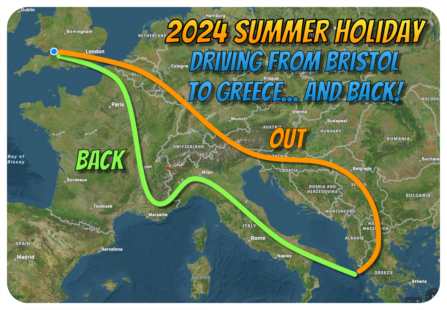 Summer 2024 Drive to Greece – Overview