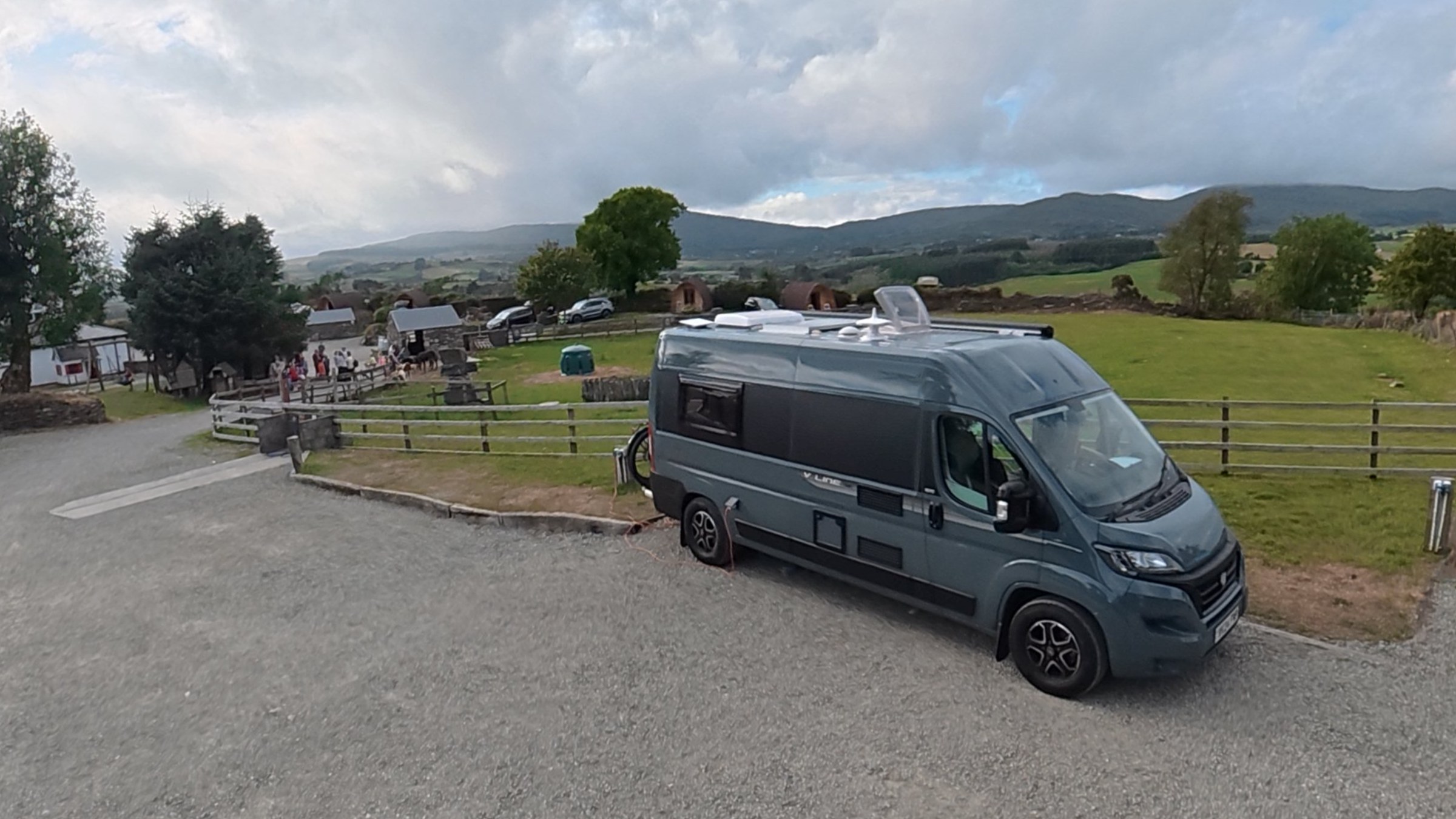 Three campervan parking bays at Top of the Rock Pod Páirc and Walking Centre