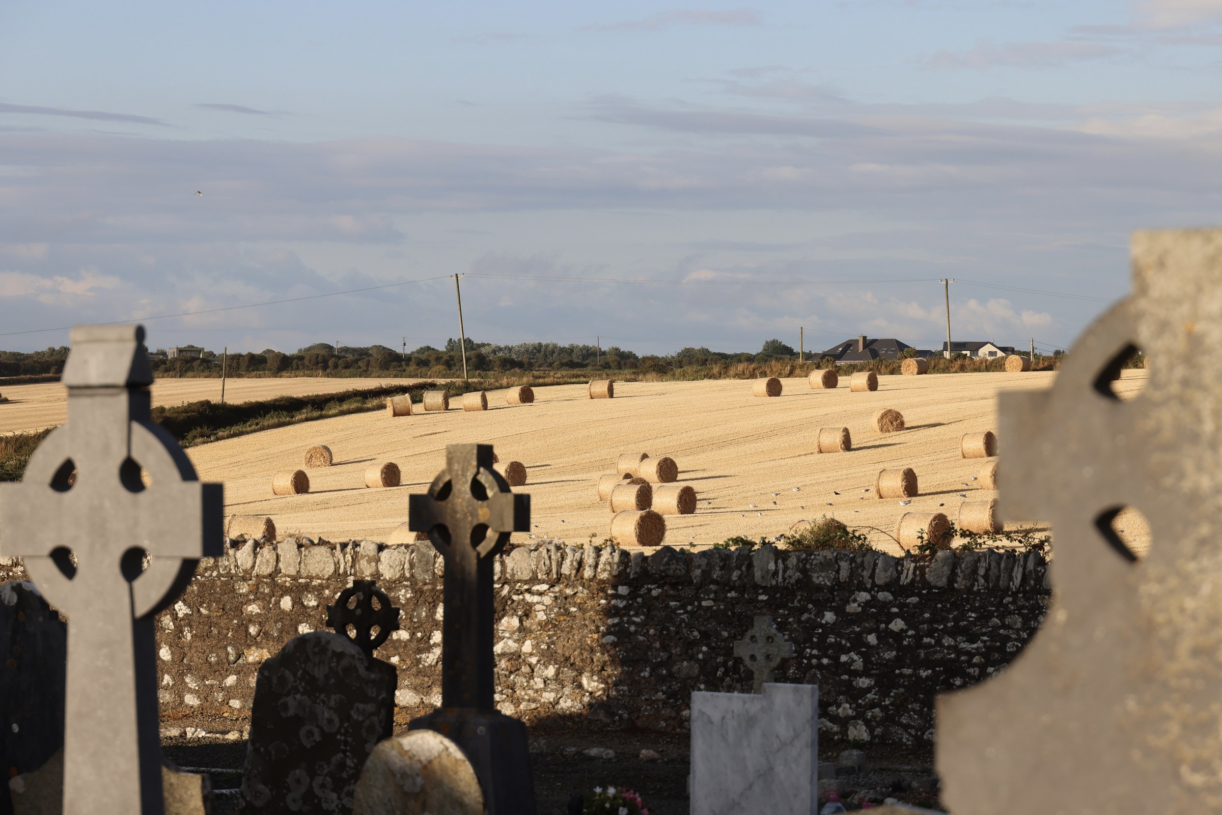 Shot through the gravestones at St Mary's Church, Bannow