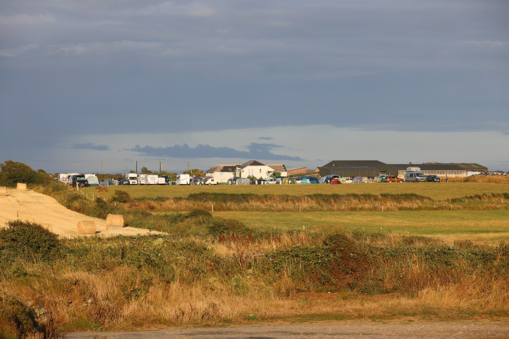 Bannow Farm Campsite taken from the walk to the beach