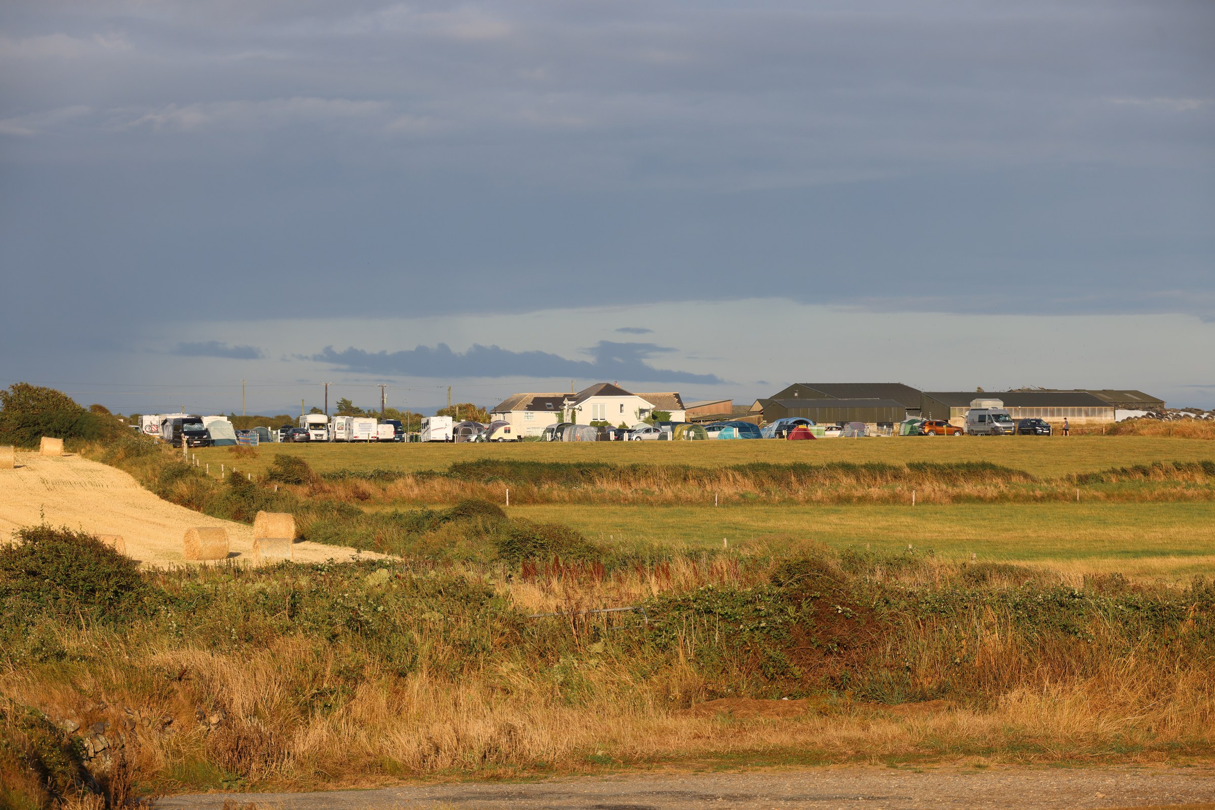 Bannow Farm Campsite taken from the walk to the beach