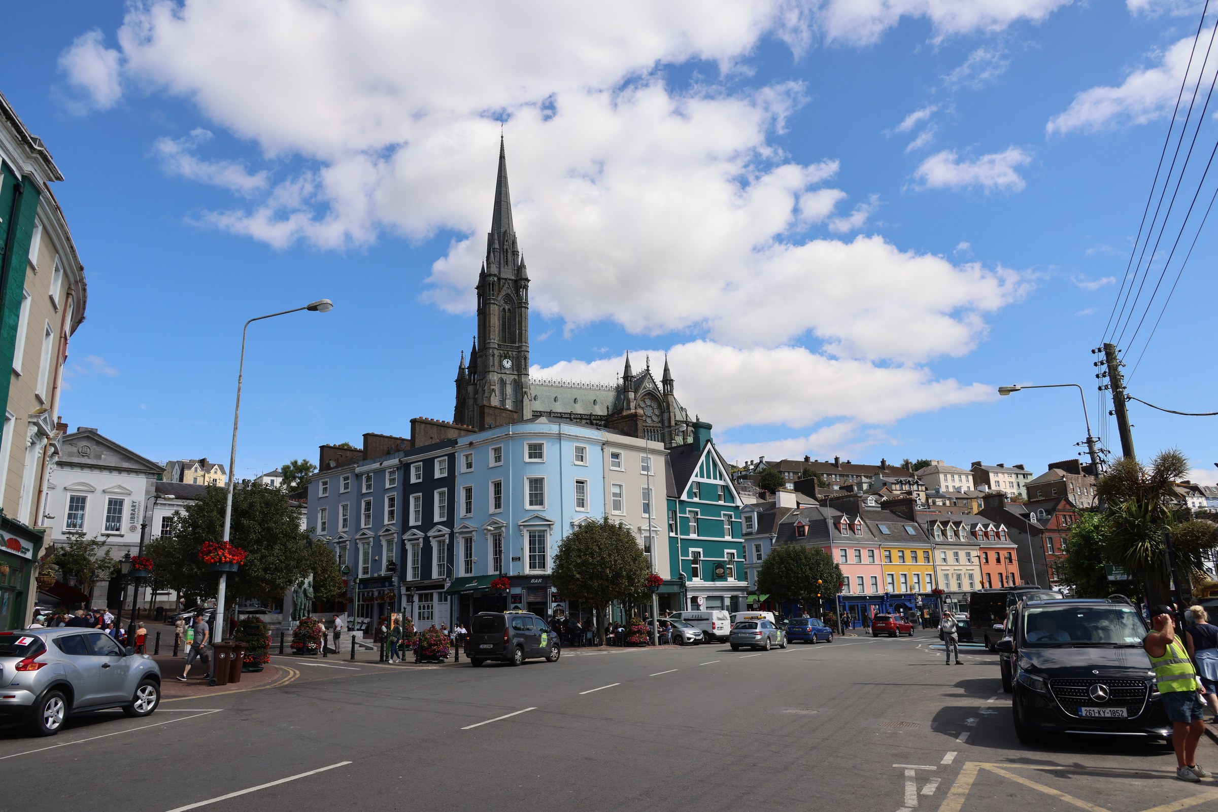 Walking into Cobh from the campervan aire, through the cruise dock