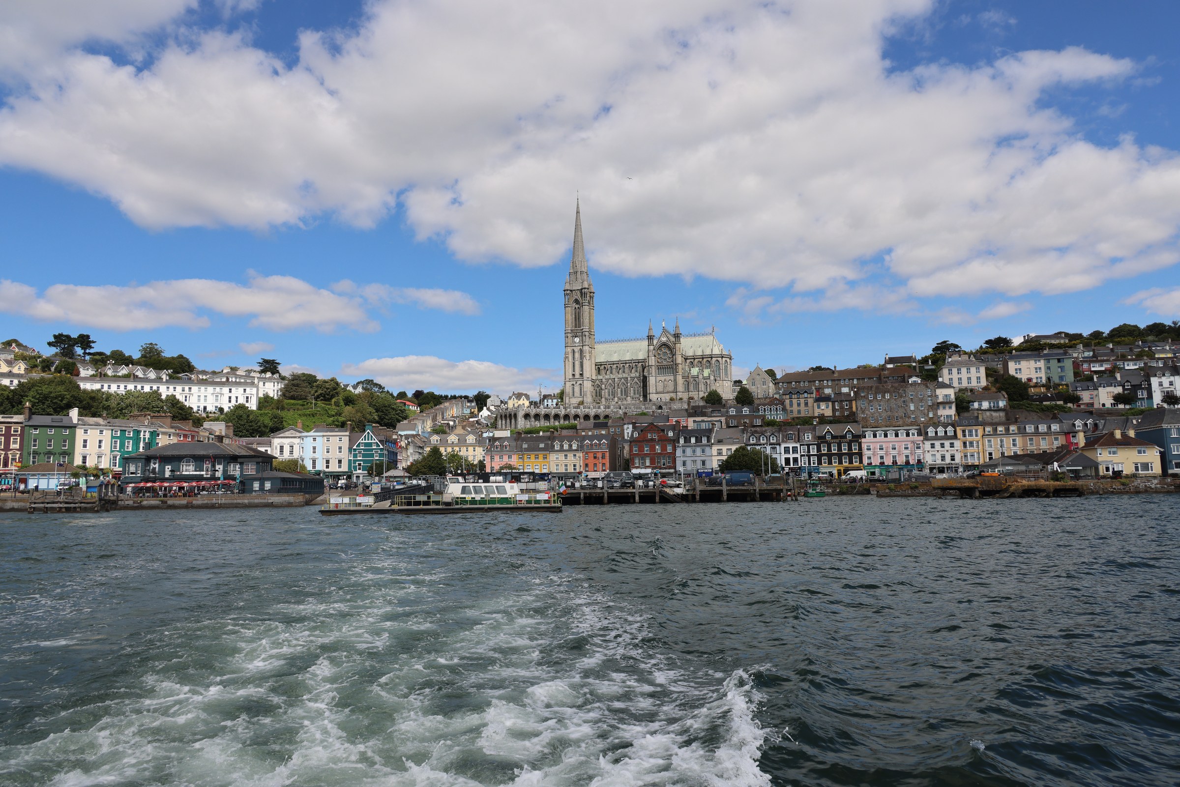 View back to Cobh from the Spike Island ferry