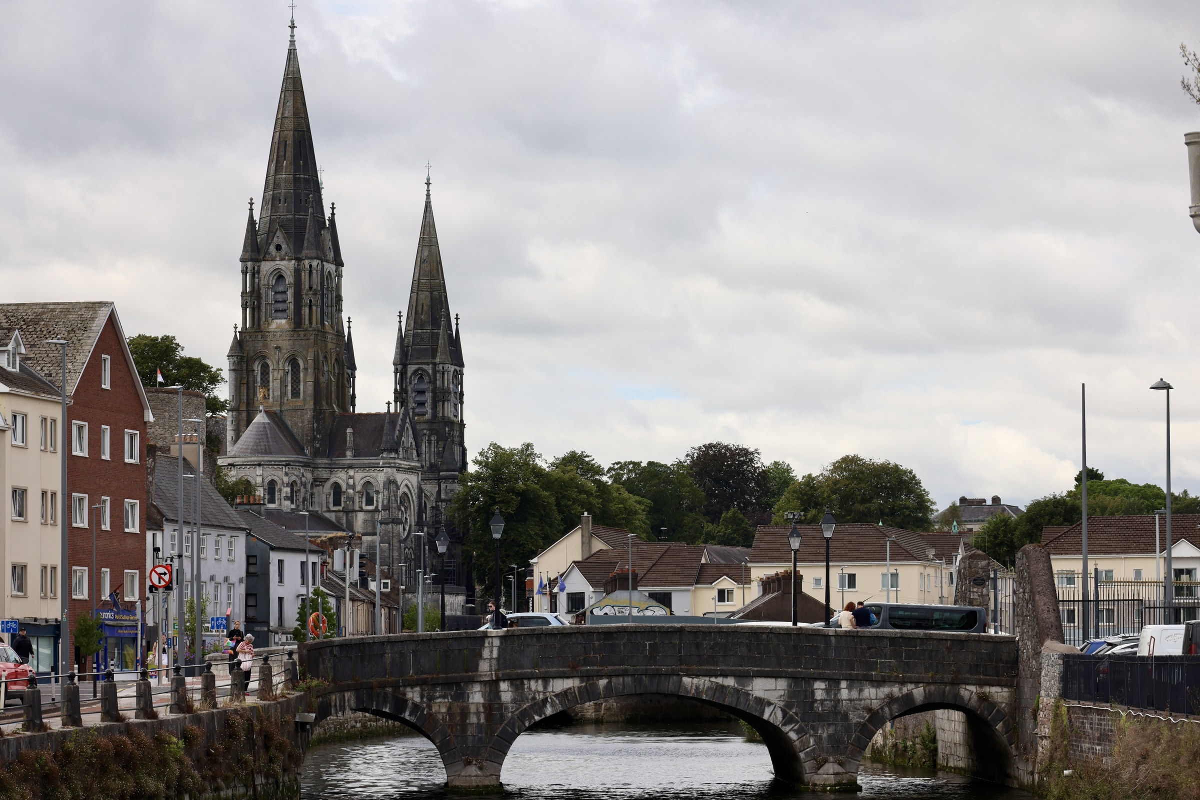 Looking west to St Fin Barre's Cathedral