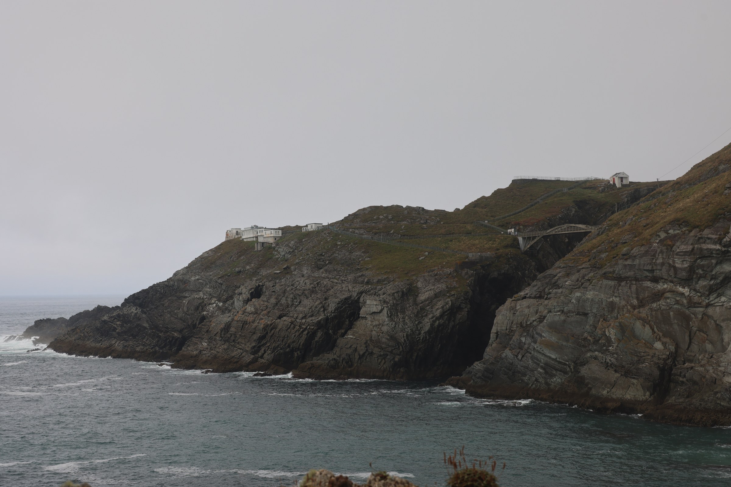 Mizen Head Footbridge crossing the rocky sea gorge