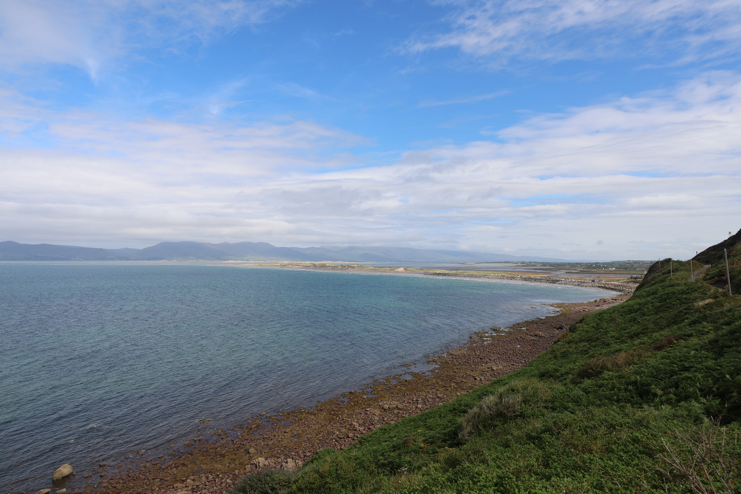 Rossbeigh's long sandbar curving into Dingle Bay