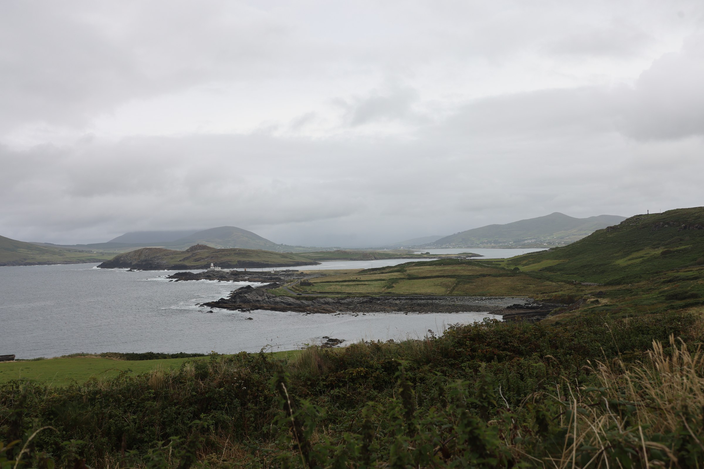 The rugged northern coast of Valentia Island near the tetrapod trackway