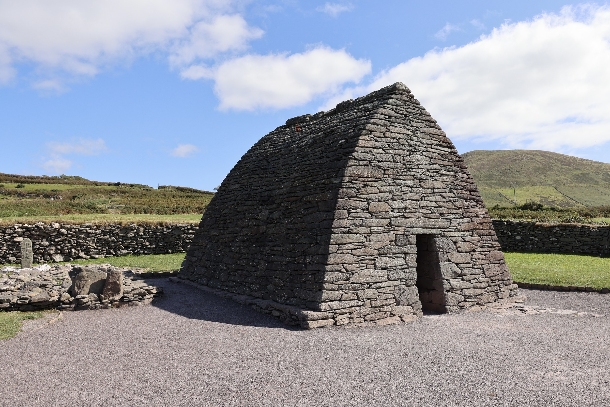 The boat-shaped dry-stone walls of Gallarus Oratory