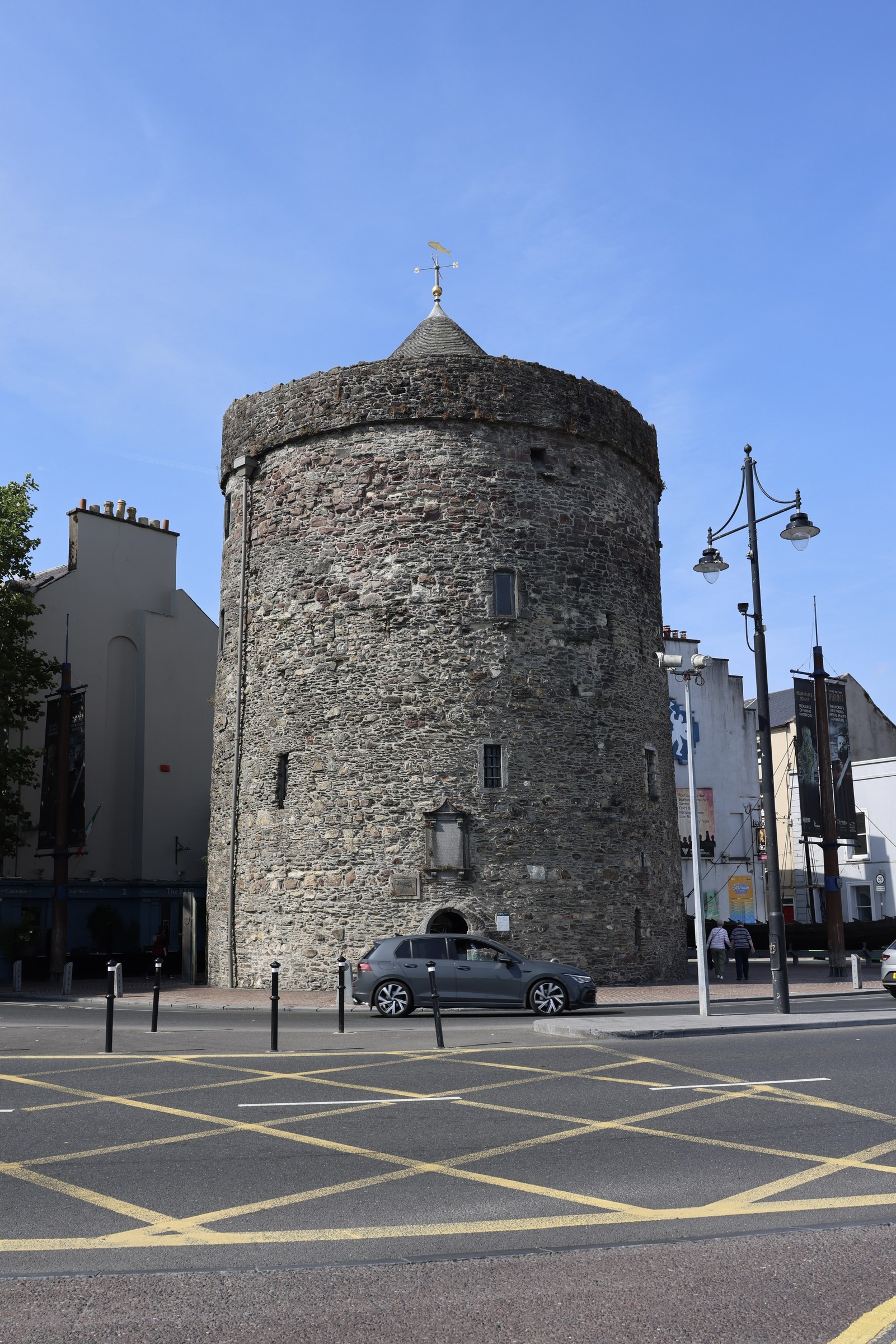 The round stone walls of Reginald's Tower in Waterford