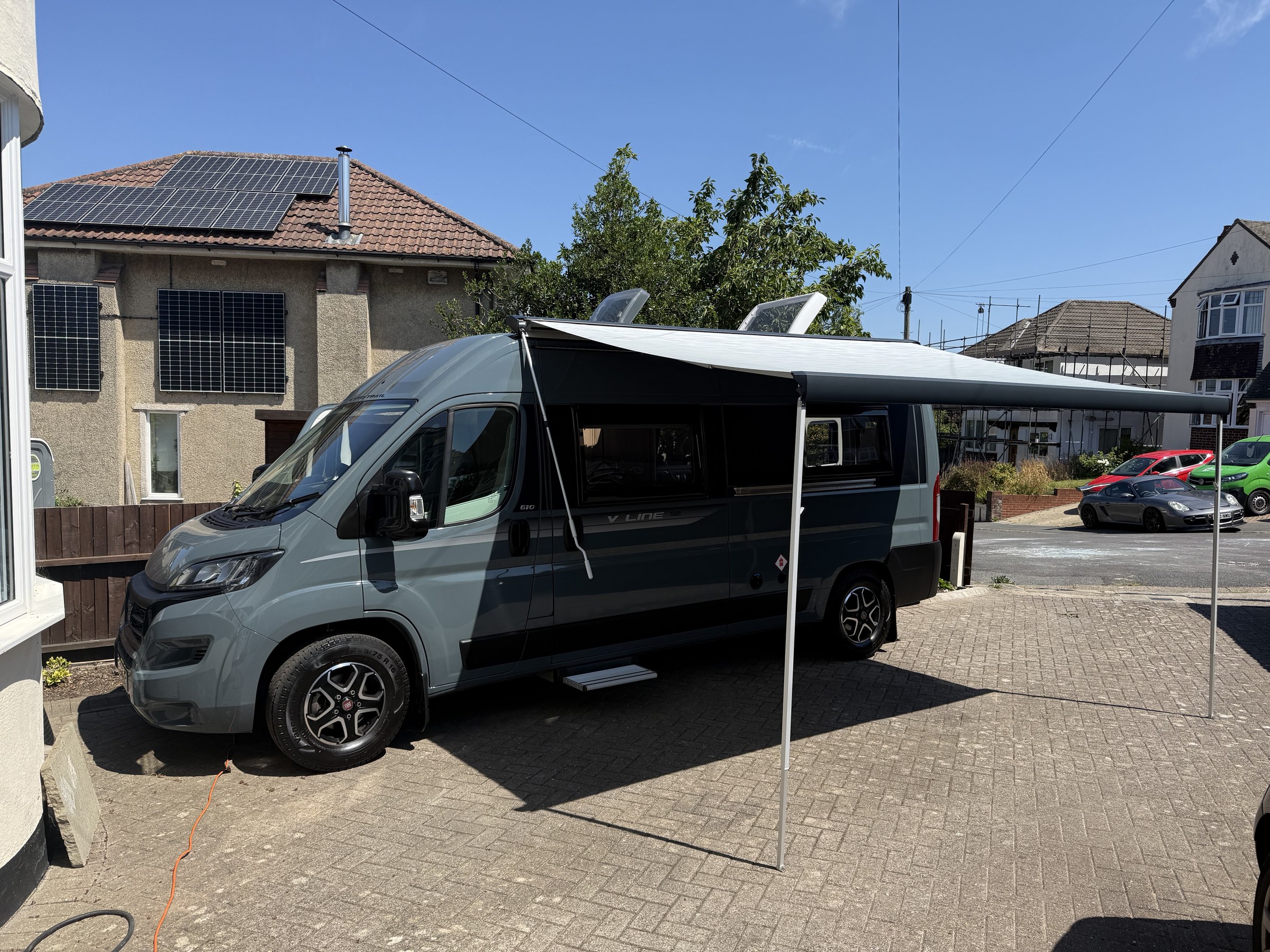 The new campervan ready for the Ireland trip