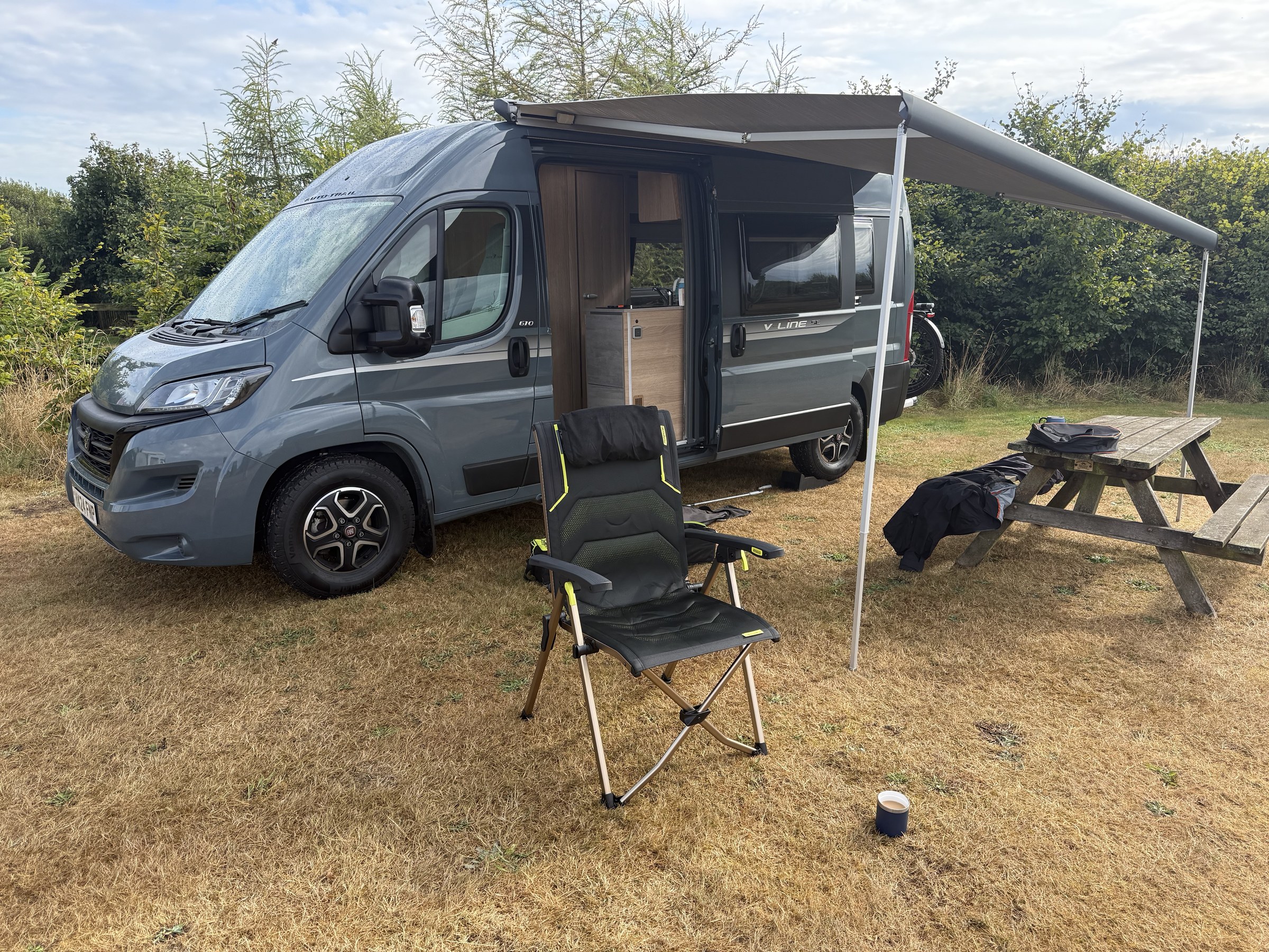 Parked up at Hilton Court Campsite and Gardens