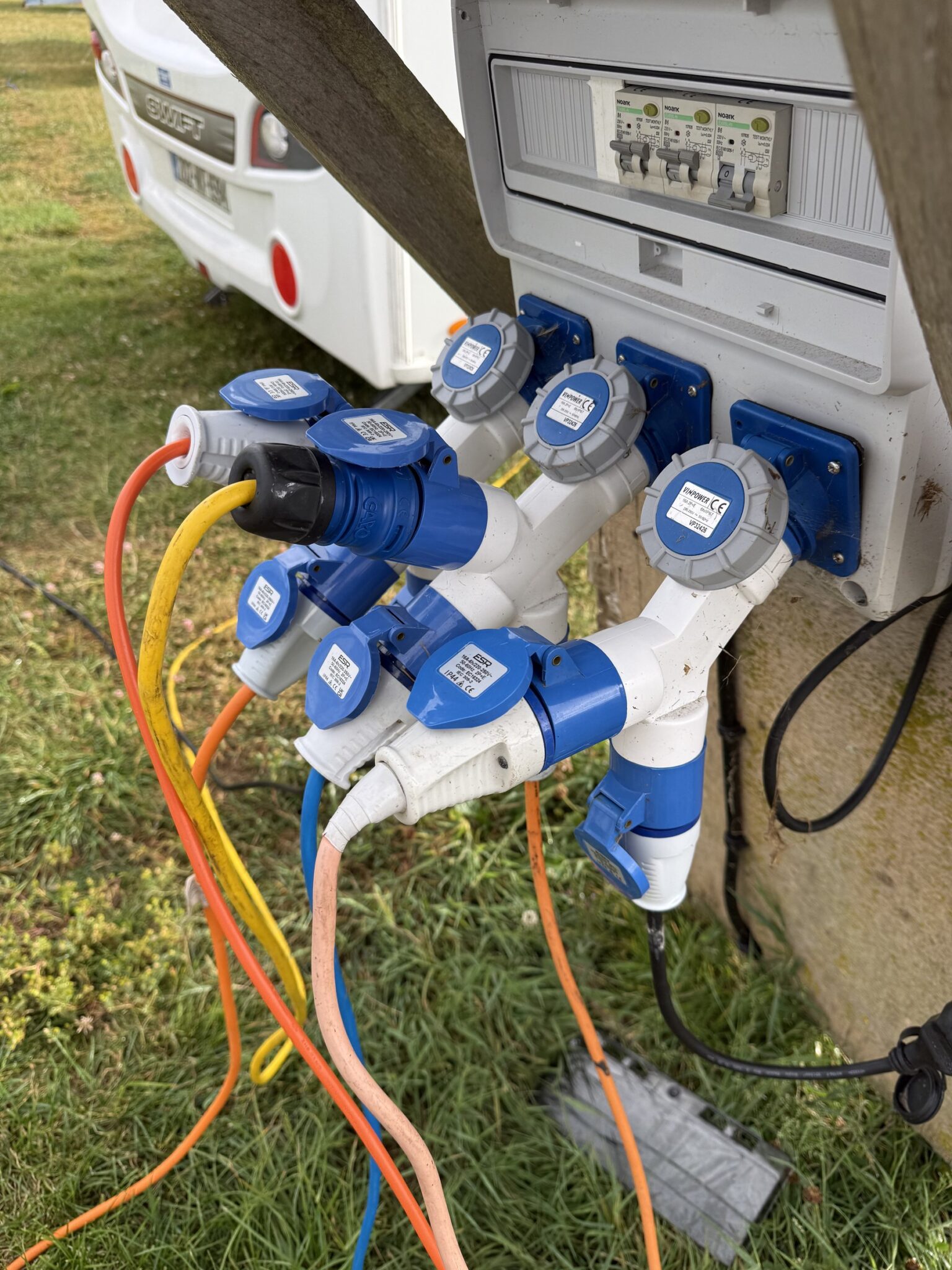 How many power connections can you attach to a power board?