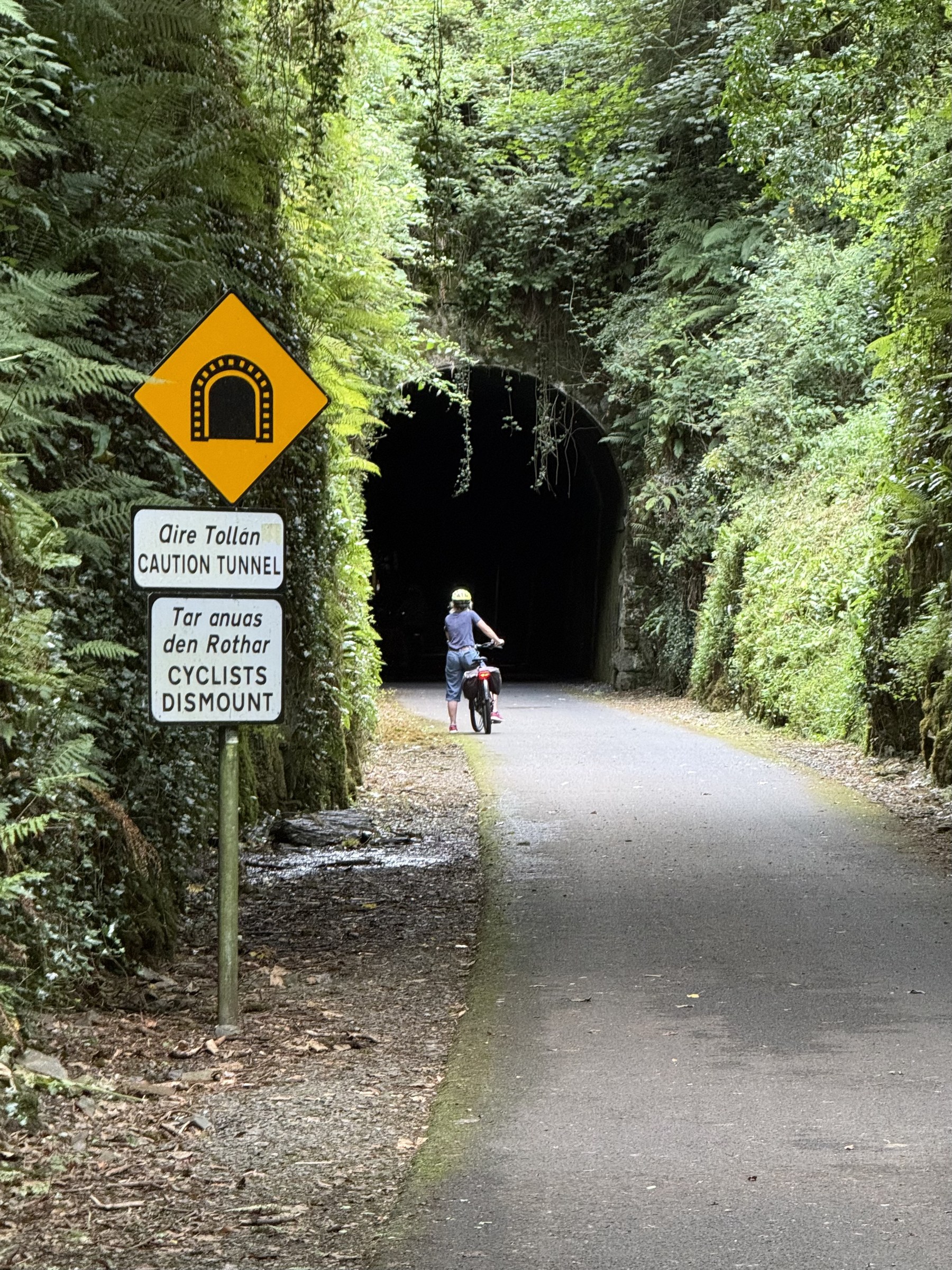 The Waterford to Dungarvan Cycleway tunnel looking ominous