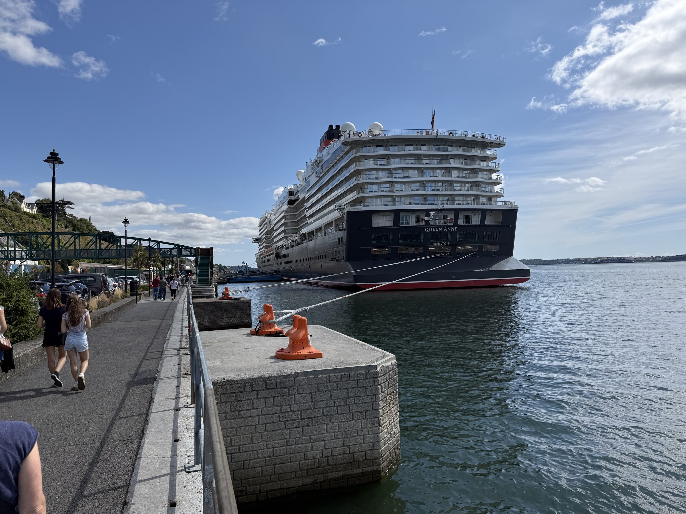 Cunard's Queen Anne berthed in Cobh