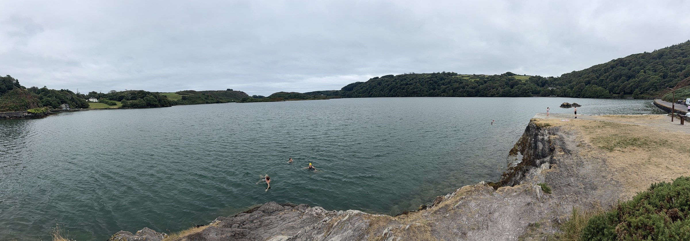Lough Hyne viewed from beside the narrow tidal channel