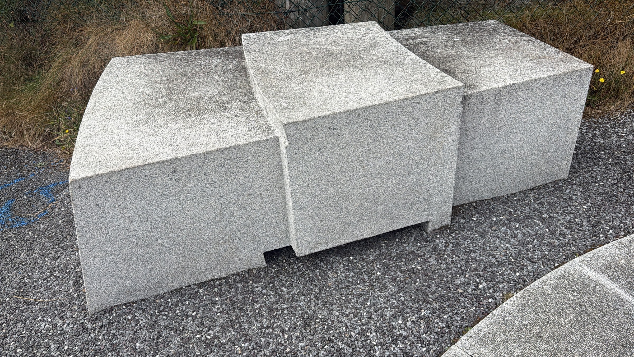 Replica interlocking granite blocks from the Fastnet Lighthouse