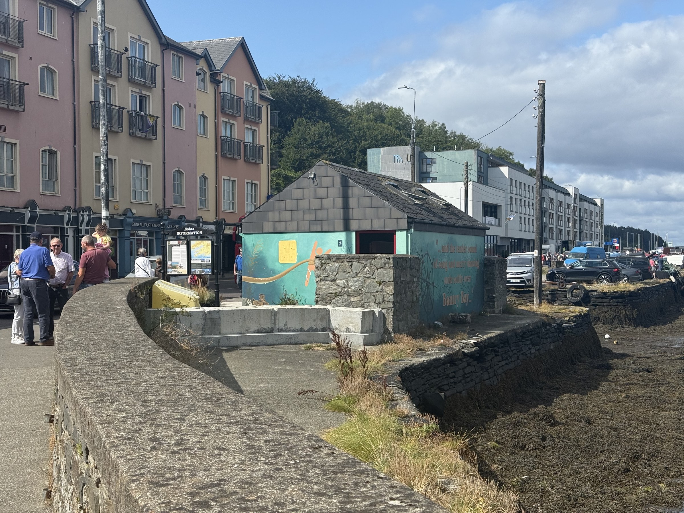The public toilet building beside Bantry Harbour