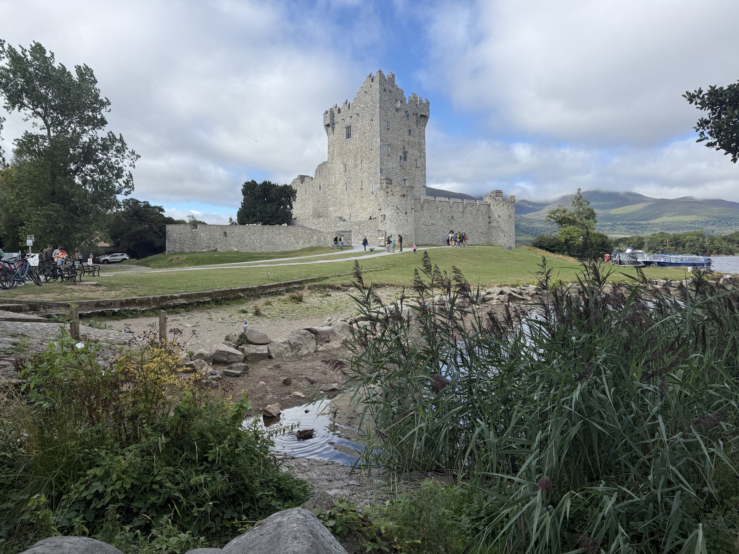 Ross Castle beside Lough Leane in Killarney National Park