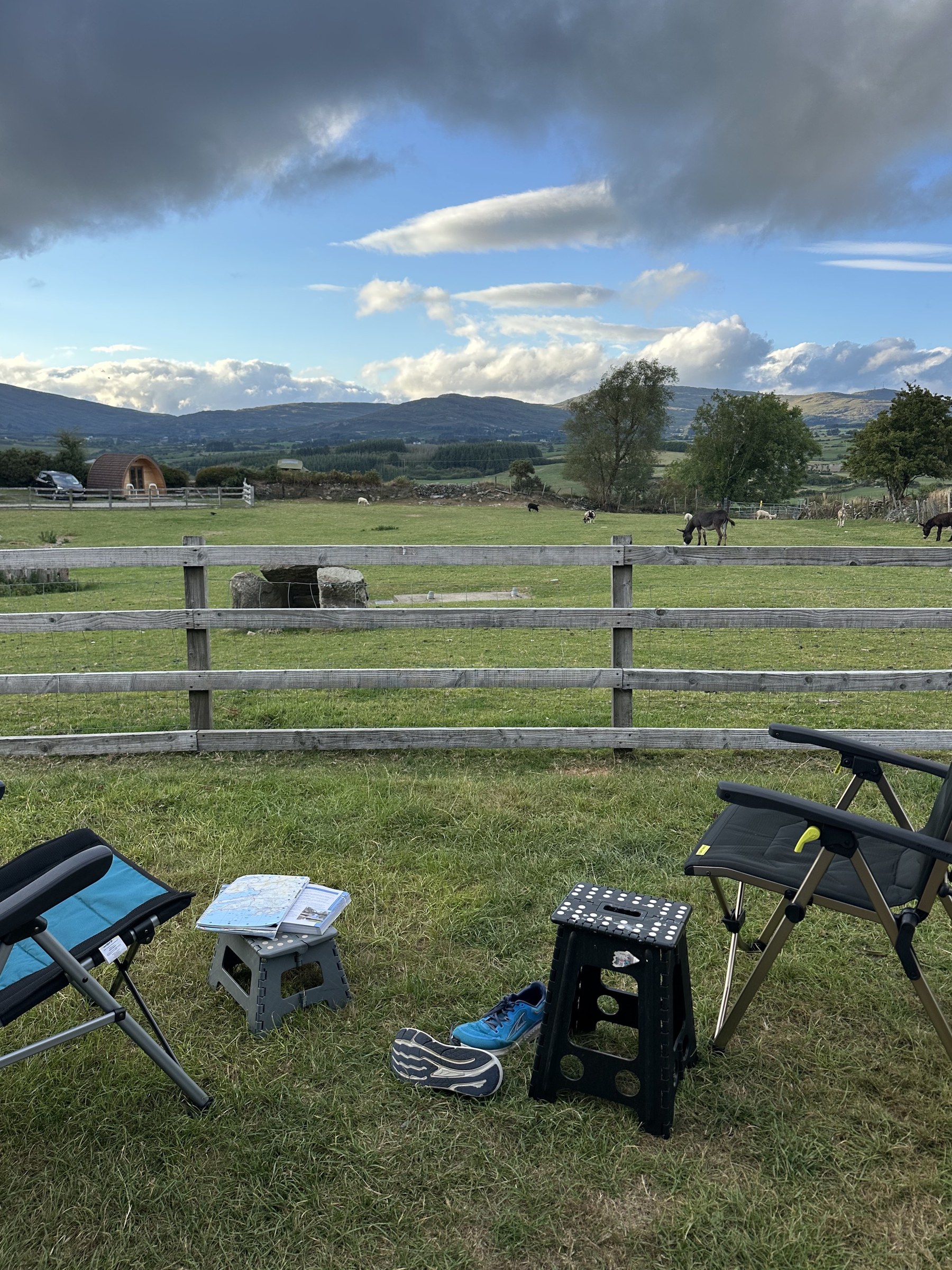 Views of the hills from Top of the Rock Pod Páirc and Walking Centre